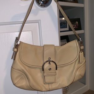Vintage leather Coach handbag